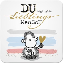 Sheepworld 47435 Human Cork x 9.5 cm Coaster, Multi-Colour