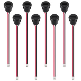 XIITIA 8pcs Type-C Female Chassis 2P Direct Crimp USB Female Chassis C Connector Jack Charging Port Waterproof with Card Buckle 3A High Current Port USB-C Charger Plug(2pin with Terminal)