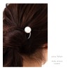 JewelVOX Hair Accessories Hair Comb Single Pearl Hair Ornament (Gold)