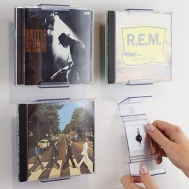 CollectorMount | ComicMount | Album Mount CD Mount Wall Display and Shelf Stand, Invisible Adjustable