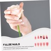 Healvian Short Oval Thick Nails Press on Set 24pcs Natural