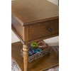 Powell Hazelnut Modern Classic Side Vivian Table