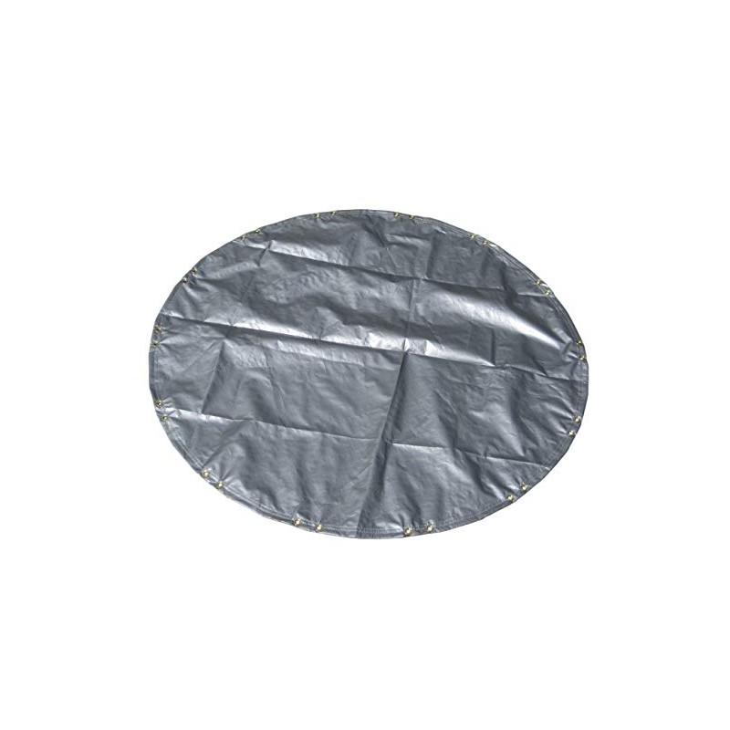 Round 6' Diameter Heavy Duty Silver/White Poly Tarp - 12