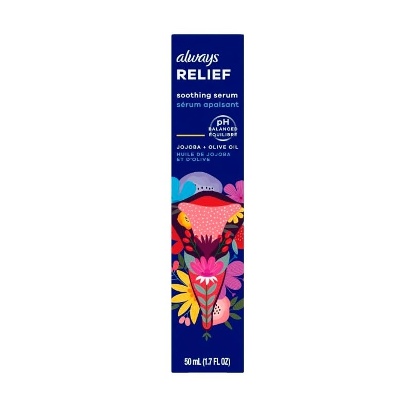Always Relief pH Balanced Soothing Serum with Jojoba and Olive