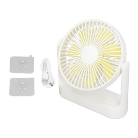 USB Desk Fan Wall Mounted Hanging Desk 3 in 1 4 Speeds 270° Wide Angle Detachable Portable Multifunctional Desktop Fan White