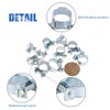Glarks 120Pcs 10 Size Mini Fuel Injection Style Hose Clamp