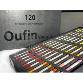 Oufin Youpin Artists' Soft Pastel stick Box Set of 120 Assorted Colors Smooth and Blendable, Fade-Resistant