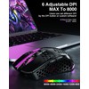 SOLAKAKA SM600 Honeycomb Shell Gaming Mouse Wireless,Tri-Modes BT5.1/2.4G Wireless/Type-C Wired