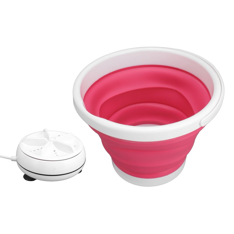 5L Folding Washing Machine Ultrasonic Vibration Forward Reverse USB Foldable