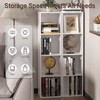 NewBeth 4 Cube Storage Organizer, 4 Tier Cube Low Bookcase