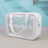 PVC Multi-purpose Waterproof Pouch Bag Large White 2ea