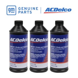 ACDelco Dot 3 Brake & Clutch Fluid 10-4110 Chevy / GMC 3 - 16oz Bottles