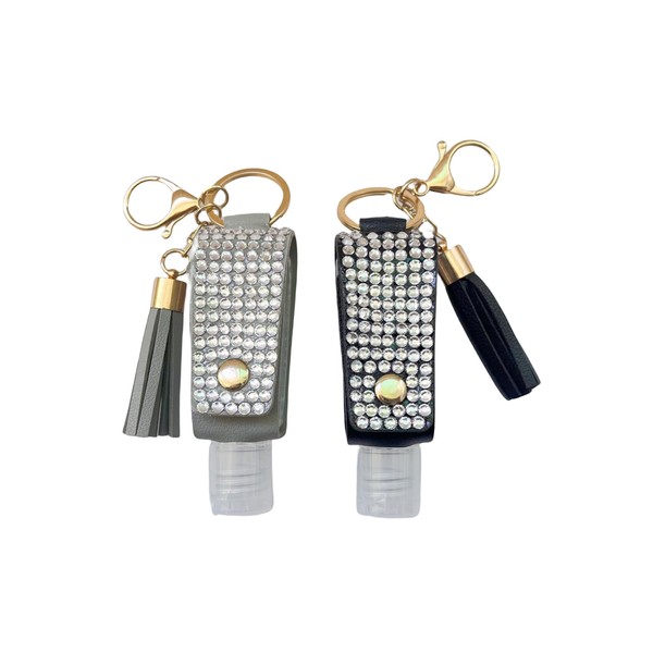 Bling Travel Bottle Case with Keychain, Mini Travel Bottles for