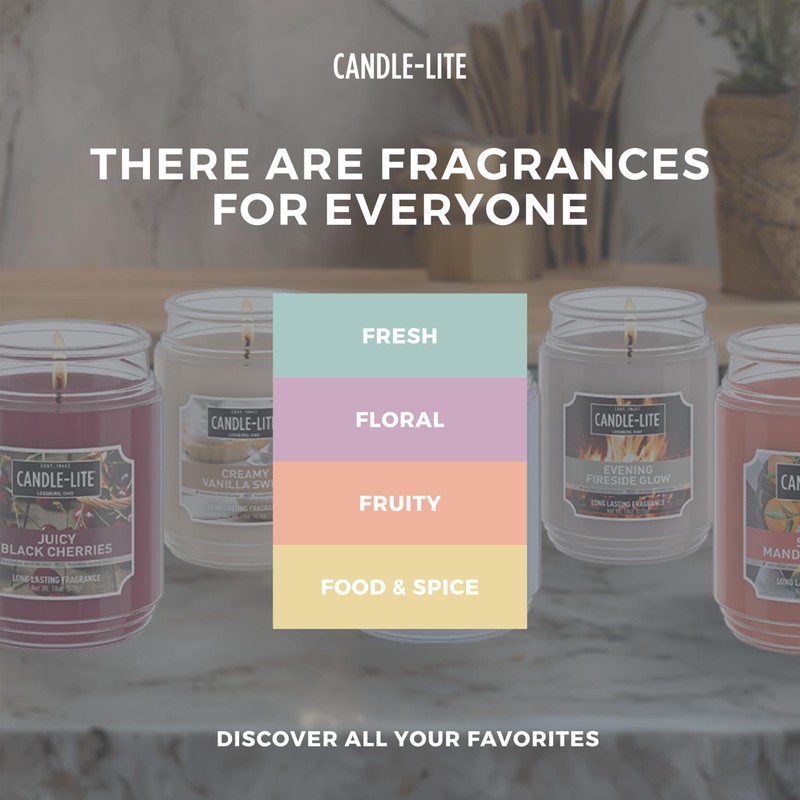 Candle-Lite Rugged & Refined Mens Scented Candle, Steel Vetiver Scent,