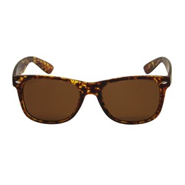 Craftman Classic Rectangle Polarized Matte Finished Sunglasses for Women and Men for Hiking Traveling and Gift（Tortoise/Brown)