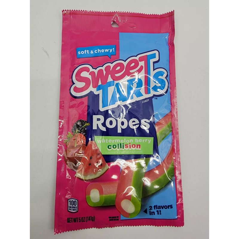SweeTARTS Ropes Collision Watermelon Berry 2 Flavs In 1***
