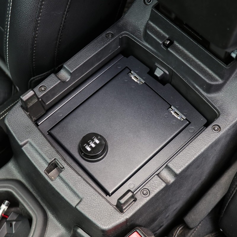 RERPRO Center Console Lock Safe Box Armrest Storage Compatible with