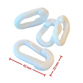 100 Pcs Football Goal Net Clips, Fast Goal fixings, Soccer Goal Net Fasteners, White