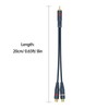 DteeDck RCA Splitter 1 Male 2 Female 2 Pack, RCA