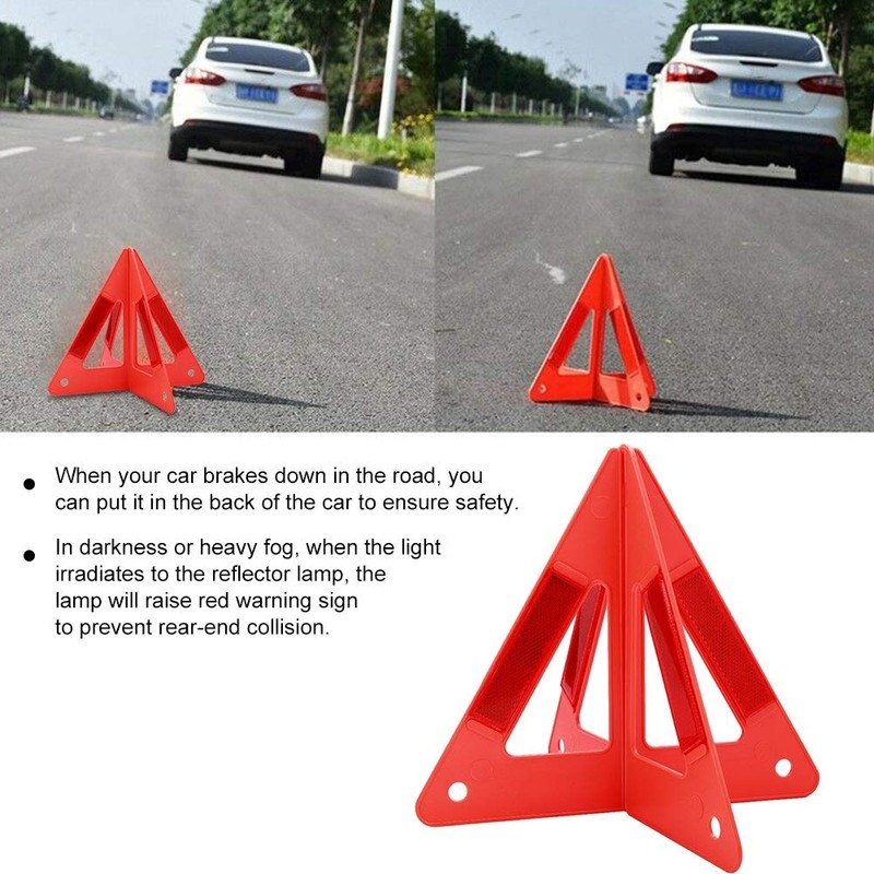 Triangle Emergency Stop Sign-Portable Car Emergency Breakdown Reflective Warning Safety