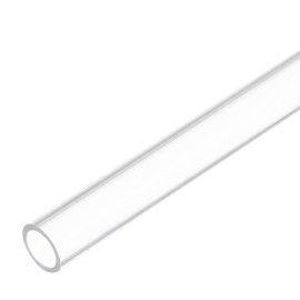 MECCANIXITY Plastic Pipe Rigid Polycarbonate Round Tube Clear 1/4"(6mm) ID 5/16"(8mm) OD 14"(350mm) High Impact for Lighting, Models, Water Plumbing