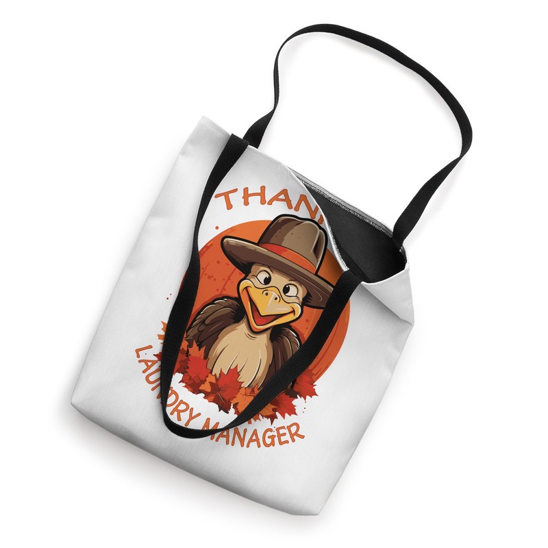 Laundry Manager Funny Thanksgiving Turkey & Fall Tote Bag