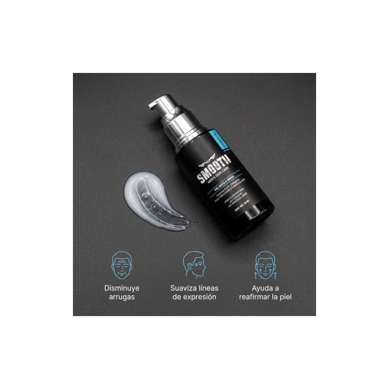 SMOOTH Sérum Anti Arrugas Hombres | Coenzima Q10, Elastina y