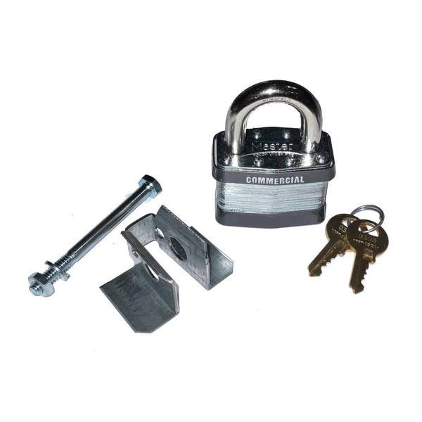 Lock/Latch Holder & Commercial Lock Compatible with Most Jobox, Apex,