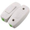 E-outstanding Inline Cord Switch 2PCS AC250V 16A On/Off White Button