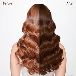 Dark Coffee Hair Dye Shampoo 3 in 1 for Gray Hair, Long-lasting & Natual Hair Color Shampoo, Herbal Ingredients Natural Shampoo Hair Dye Effect in Minutes, Gifts for Men Women 500ml