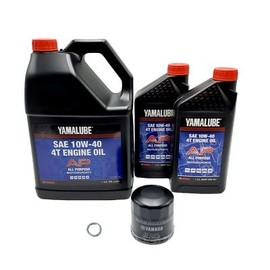 Yamaha RAIDER (2011-2016) all Models Oil Filter Change Kit Yamaha Part# 5GH-13440-80-00 and 6 Quarts All Purpose LUB-10W40-AP-12