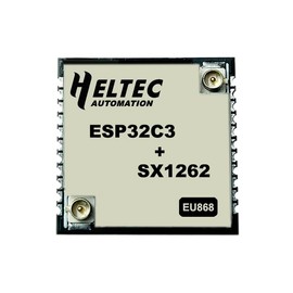 Heltec HT-CT62 LoRa/LoRaWAN Node Module with SX1262 ESP32-C3FN4 and Integrates 2.4 GHz Wi-Fi LoRa Two-Mode Wireless Communication Support The Development Environment (902-928MHz)