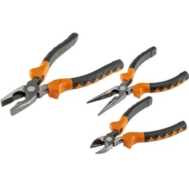 Zangen-Set ''ProGrip'', 3-teilig, Kombi/Spitzzange, Seitenschneider