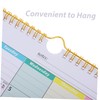Operitacx Wall Calendar Flip Hanging Calendar 18 Month Daily Schedule