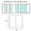 Preshwous Window Insulation Kit, Transparent Cuttable Window Film with Adhesive