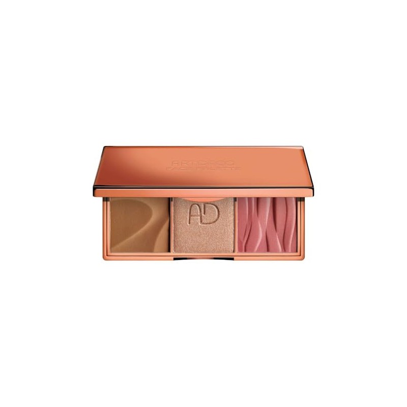ARTDECO Face Palette - 3-in-1 Palette with Bronzer, Blush &