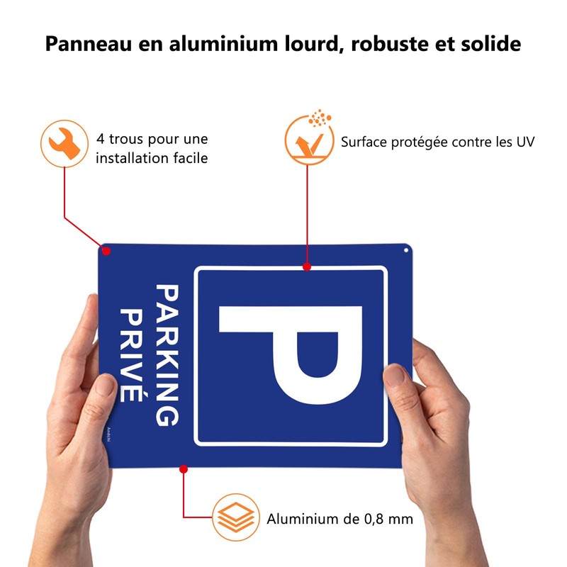 Andchi 2 x Private parking plaz sign