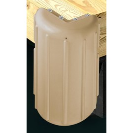 JYINCPED Dock Corner Bumpers Marine Fender,Boat Dock Bumpers Corner Fenders Guard,Inflatable Protection,Soft UV-Resistant Marine-Grade Vinyl,Stainless Steel Mounting Hardware Included,8" x 16"-Beige