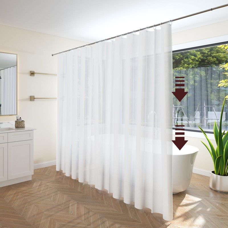 Vinabo White 180 x 200 cm Anti-Mould Polyester Fabric Waterproof