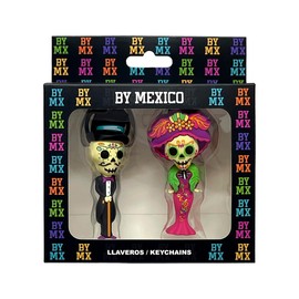 By Mexico Dúo De Llaveros 3D, Catrina Felisa/Catrín Florencio