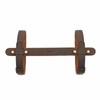 TOURBON Blanket Strap Leather Portable Strap Carry Blanket Mat Carrying