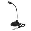 Diyeeni Flexible Dekstop Microphone, Stand Microphone 3.5 mm PC Table