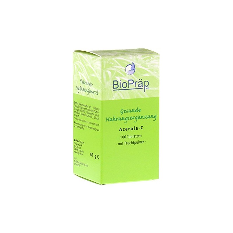 Biopräp Acerola Tabletten - 100 Tabletten zum Lutschen