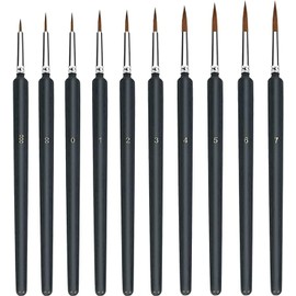 10 Pieces Fine Detail Paint Brush Miniature Small Thin Painting Brushes Kit Micro Artist Acrylic Paints Brush Set