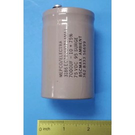 MEPCO/ELECTRA CAPACITOR,3186EC702UO75AMA1,MEPCO/ELECTRA,7000 UF/MF,75 VDC, -10+75 % ,95 SURGE