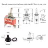 DaFuRui Waterproof Toggle Switch，10Pack 2 Position 2 Pin ON-Off Metal
