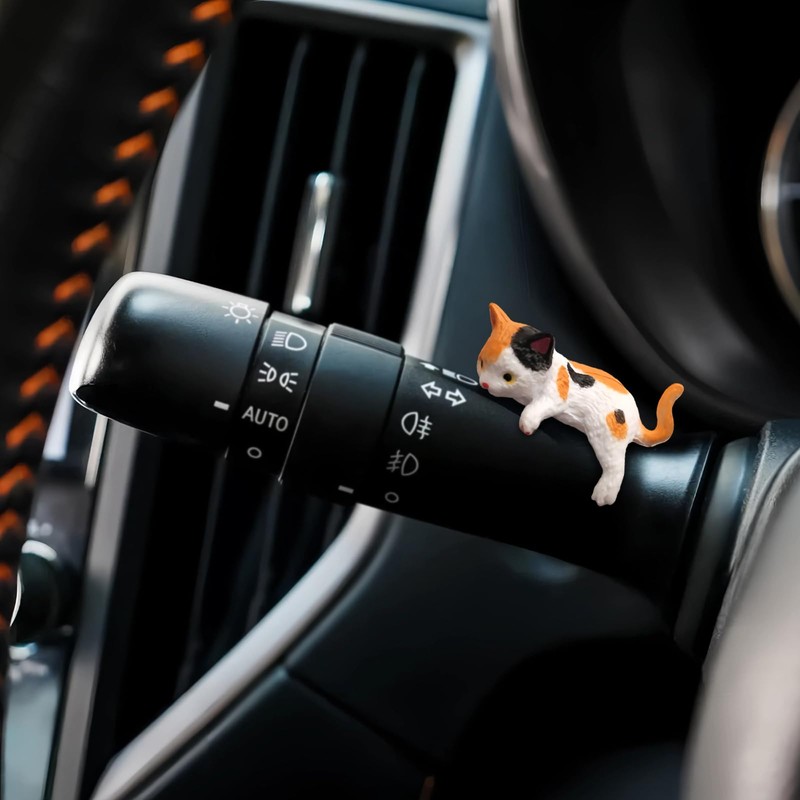 Cat Car Interior Accessories Dashboard Decorations, Set of 5 Cute