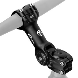 toptrek Bicycle Handlebar Stem, Handlebar Riser Bicycle 31.8 mm, 130 mm Bicycle Handlebar Aluminium, Handlebar Stem Adjustable ± 60° Adjustable, Bicycle Handlebar Raiser Hexagonal Hole Design for MTB,