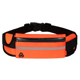 Running Belt Waist Packs,Workout Fanny Pack,Ultra Light Bounce Free Waist Pouch Fitness Workout Belt Sport Waist Pack for Women Men,Adjustable Waistband Bag for All Kinds of Phone (Orange)
