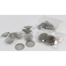 100 Pieces Pipe Screens 3/4 inch, 19mm Conical Shape Steel Very Suitable for Genius Pipes